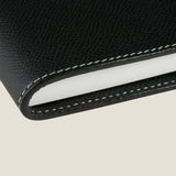 [フレンチカーフ] <br>16×19.2手帳カバー<br>color：ブラック<br>【ご予約受付中：お届け目安３ヶ月程】