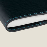 [French calf] <br>A6 notebook cover<br>color: navy<br>[Made to order]