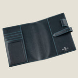 [French calf] <br>A6 notebook cover<br>color: navy<br>[Made to order]