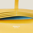 [French calf] <br>Long wallet with belt<br>color: Yellow