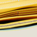 [French calf] <br>Long wallet with belt<br>color: Yellow