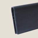 [French calf] <br>Long wallet (no coin purse)<br>color: Black<br>[Made to order]