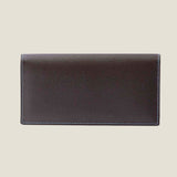 [French calf] <br>Long wallet (no coin purse)<br>color: dark brown<br>[Made to order]
