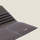 [French calf] <br>Long wallet (no coin purse)<br>color: dark brown<br>[Made to order]
