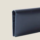 [French calf] <br>Long wallet (no coin purse)<br>color: Navy<br>[Made to order]
