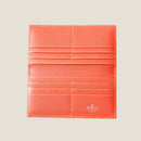 [French calf] <br>Long wallet (no coin purse)<br>color: Orange