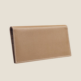 [French calf] <br>Long wallet (no coin purse)<br>color: taupe<br>[Made to order]