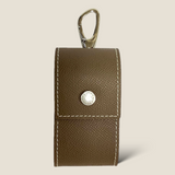[French calf]<br>golf ball case<br>color: taupe
