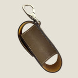 [French calf]<br>golf ball case<br>color: taupe