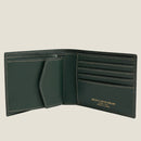 [French calf]<br>International wallet<br>Color: Dark green