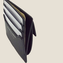 [French calf] <br>Mini -snap wallet<br>color: Black