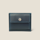 [French calf] <br>Mini -snap wallet<br>color: Navy