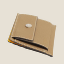 [French calf] <br>Mini -snap wallet<br>color: Tope