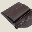 [French calf] <br>Mini wallet (with coin purse)<br>color: Dark brown