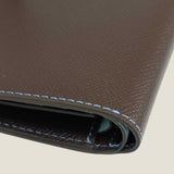 [French calf] <br>mini international wallet<br>color: dark brown