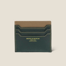 [French calf] <br>Mini -snap wallet<br>Color: Tope x Dark Green