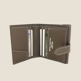 [French calf] <br>hookup wallet<br> color: dark brown