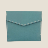[フレンチカーフ]<br>ホックアップウォレット<br>color：ジーンブルー