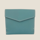 [フレンチカーフ]<br>ホックアップウォレット<br>color：ジーンブルー