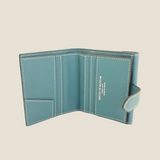 [フレンチカーフ]<br>ホックアップウォレット<br>color：ジーンブルー