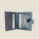 [French calf] <br>Hook -up wallet<br>Color: Navy x Turquoise Stitch<br>[Scheduled to be in stock in early December]