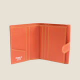 [French calf]<br>hookup wallet<br>color: orange
