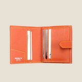 [French calf]<br>hookup wallet<br>color: orange
