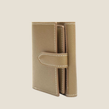 [フレンチカーフ] <br>ホックアップウォレット<br>color：トープ