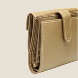 [フレンチカーフ] <br>ホックアップウォレット<br>color：トープ
