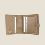 [フレンチカーフ] <br>ホックアップウォレット<br>color：トープ