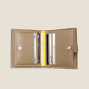 [フレンチカーフ] <br>ホックアップウォレット<br>color：トープ