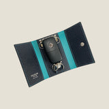 [French calf] <br>key case<br>color: navy