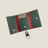 [フレンチカーフ] <br>キーケース<br>color：ダークグリーン<br>【８月下旬入荷予定】