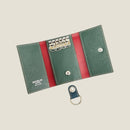[French calf] <br>Key case<br>Color: Dark green