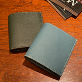 [French calf] <br>mini international wallet<br>color: Jean blue
