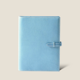 [Yamato] <br>A5 notebook cover<br>color: aqua blue<br>[Made to order]