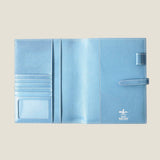 [Yamato] <br>A5 notebook cover<br>color: aqua blue<br>[Made to order]