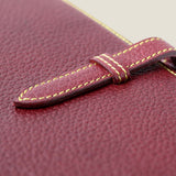 [Yamato] <br>A5 notebook cover<br>color: Bordeaux<br>[Made to order]