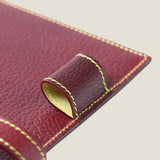 [Yamato] <br>A5 notebook cover<br>color: Bordeaux<br>[Made to order]
