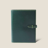 [Yamato] <br>A5 notebook cover<br>color: tartan green<br>[Made to order]