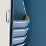 [Yamato] <br>B5 notebook cover<br>color: aqua blue<br>[Made to order]