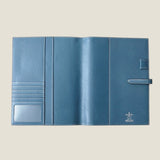[Yamato] <br>B5 notebook cover<br>color: aqua blue<br>[Made to order]