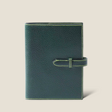 [Yamato] <br>A6 notebook cover<br>color: tartan green<br>[Made to order]