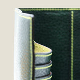 [Yamato] <br>A6 notebook cover<br>color: tartan green<br>[Made to order]