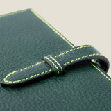 [Yamato] <br>A6 notebook cover<br>color: tartan green<br>[Made to order]
