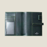 [Yamato] <br>A6 notebook cover<br>color: tartan green<br>[Made to order]