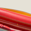 [Yamato] <br>Long wallet with belt<br>Color: Gray x Red