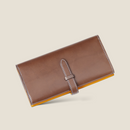 [Yamato] <br>Long wallet with belt<br>color: olive x yellow<br>[Made to order]