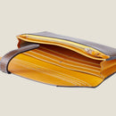 [Yamato] <br>Long wallet with belt<br>color: olive x yellow<br>[Made to order]