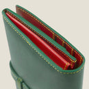 [Yamato] <br>Long wallet with belt<br>Color: Tartan Green x Red<br>[Made to order]